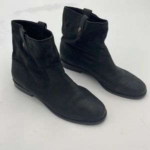 ARTURO CHIANG BLAYZEN SLIP ON LEATHER ANKLE BOOTS SIZE 9 1/2